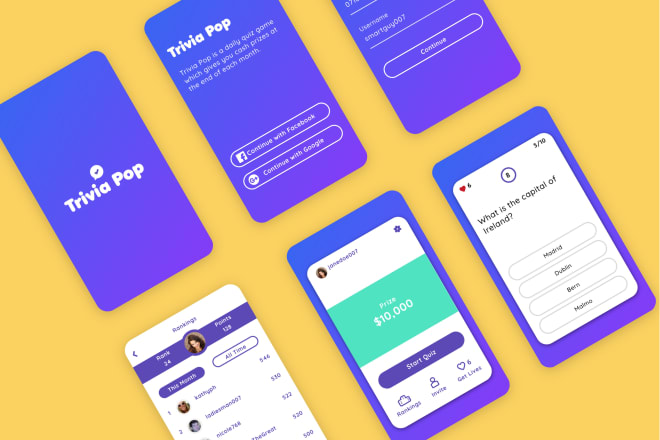 I will create an awesome mobile app ui ux design