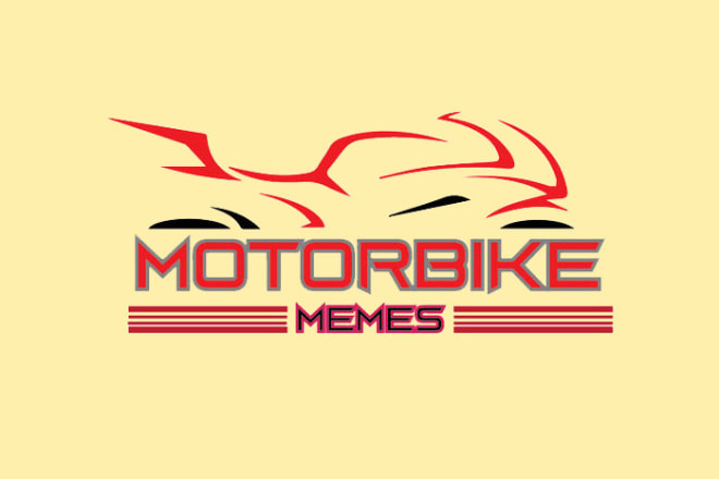 I will create an awesome motorcycle racing logo design for you