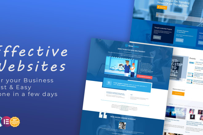 I will create an effective and professional website for you