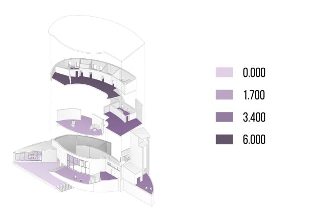 I will create an exploded axonometric scheme