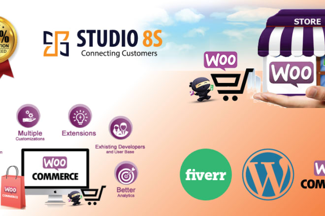 I will create an online store or wordpress woocommerce website