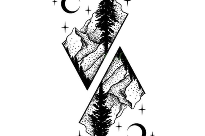 I will create an original geometric tattoo for you