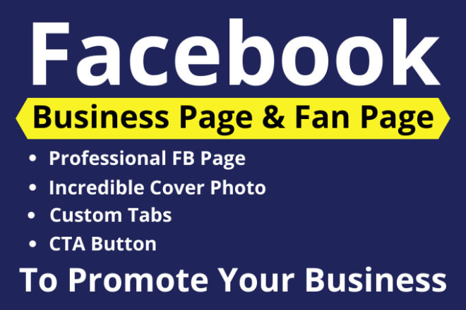I will create and design facebook business page and shop