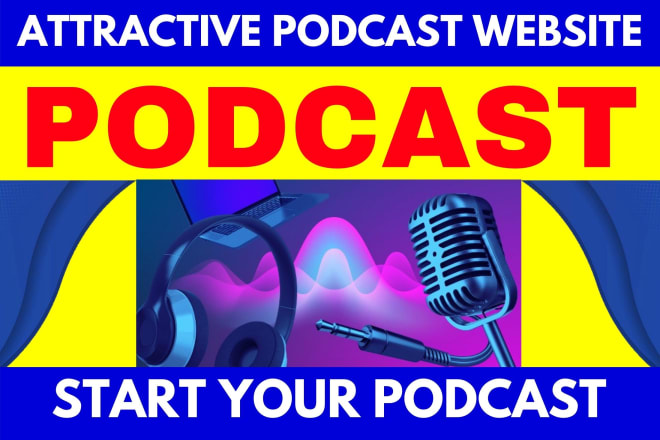 I will create attractive podcast website