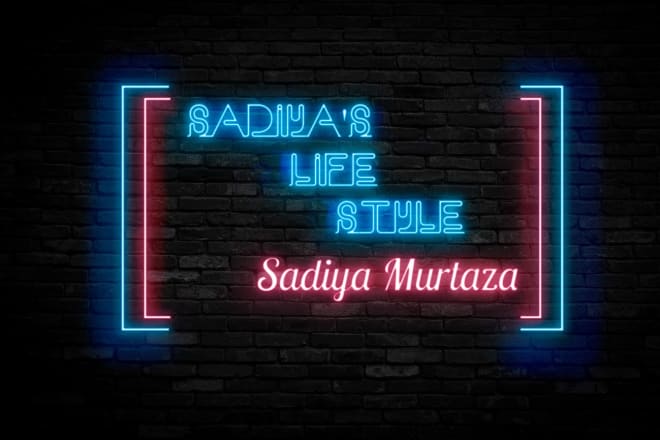I will create awesome neon sign for you