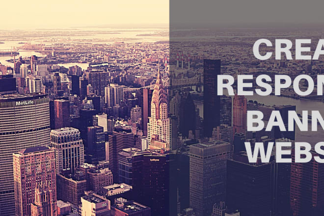 I will create banner for website and banner website