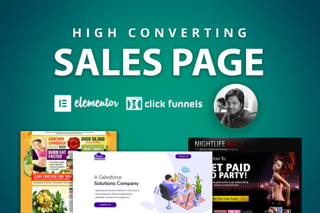 I will create clickfunnels sales funnel and wordpress landing page