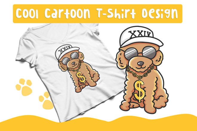 I will create cool cartoon t shirt designs