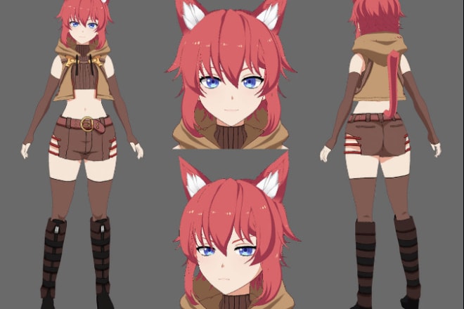 I will create crazy 3d vroid model for vrchat and vtuber streaming