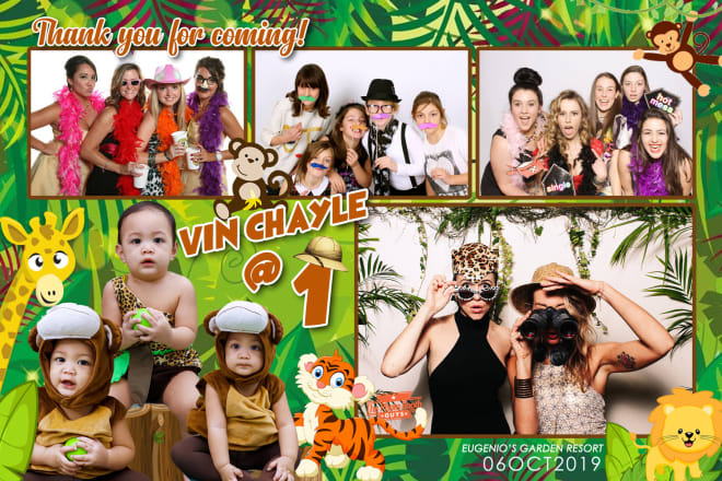 I will create creative photobooth template