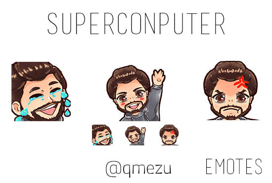 I will create custom emotes for twitch in 1 day