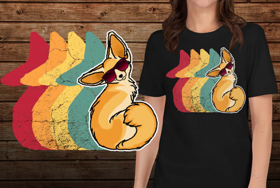 I will create custom graphic art apparel for teespring merch designs