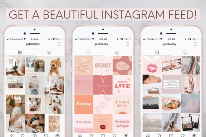 I will create custom instagram content for a beautiful feed