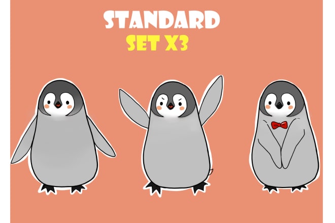I will create cute doodle character