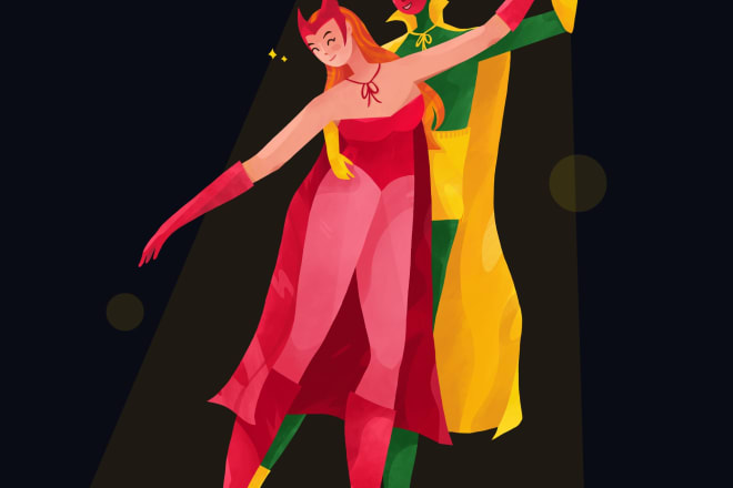 I will create digital illustration for children books and website