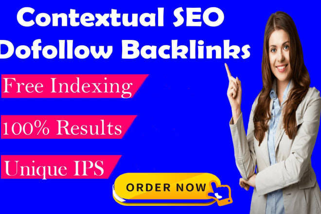 I will create do follow links contextual seo backlinks