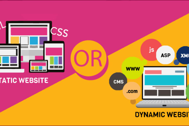 I will create ecommerce static and dynamic website