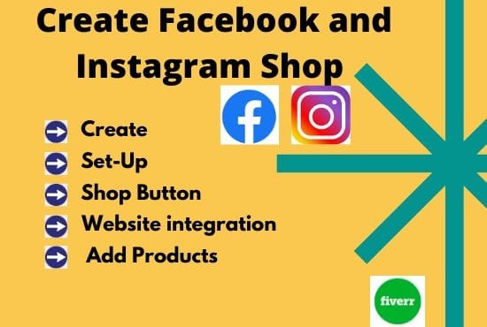 I will create facebook and instagram shop and will add products on your shop