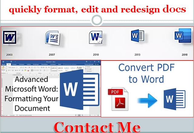 I will create files docx, xlsx, pptx in ms office