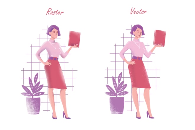 I will create flat raster or vector illustration for your business