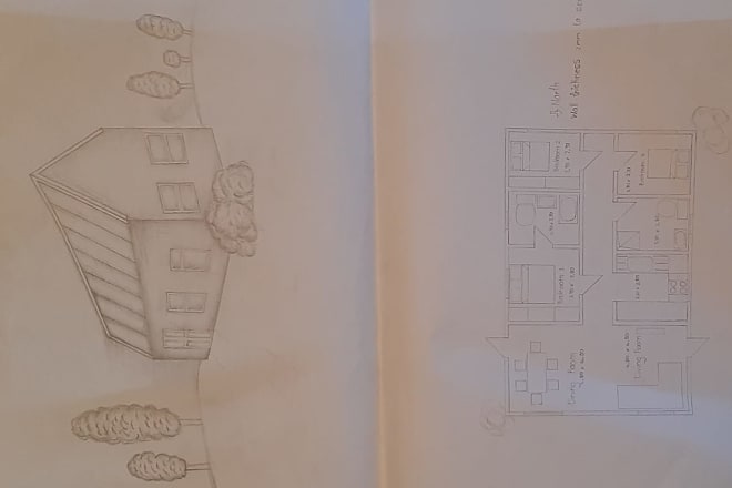 I will create floor plans on autocad and hand drawn