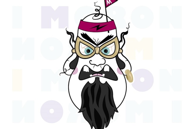 I will create funny faces in cartoon style and vector form