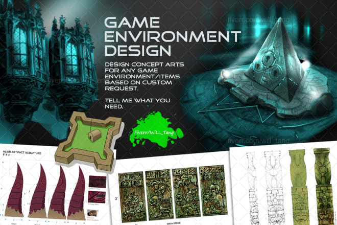 I will create game arts with 8 yrs experiences