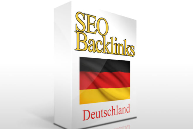I will create high da german backlinks themed to your site