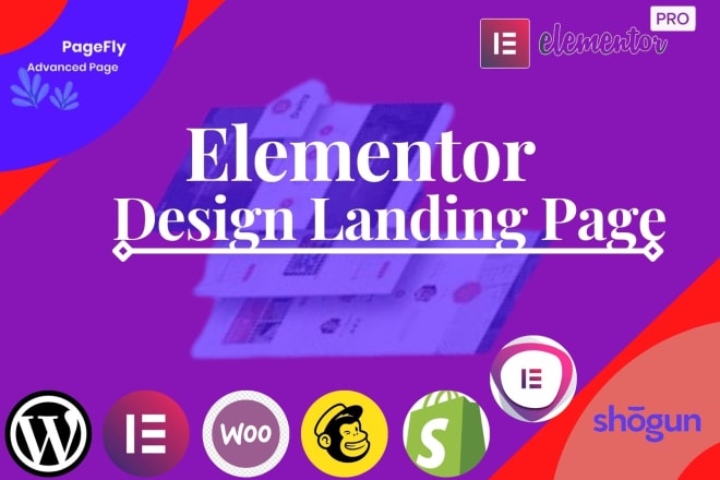 I will create landing page with elementor wordpress website