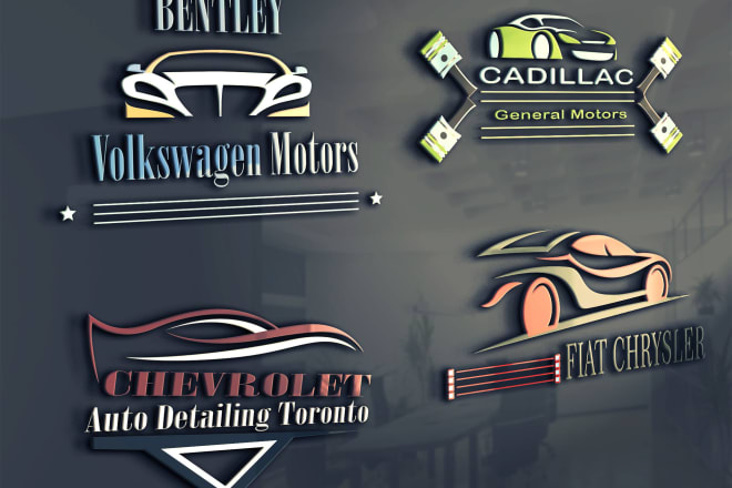 I will create luxury 2d,3d auto detailing and car wash logo