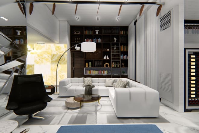 I will create luxury interior designing for your dream house