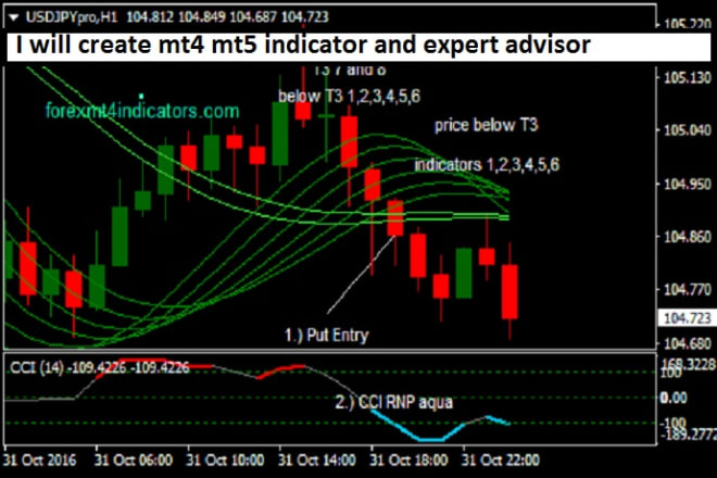 I will create mt4, mt5 indicator, metatrader expert advisor