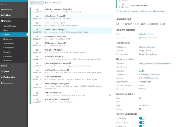 I will create mysql, mongodb, mssql database monitoring