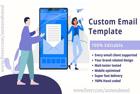 I will create or design responsive html email template