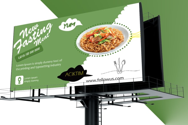 I will create professional billboard, flyer, poster, magazine cover