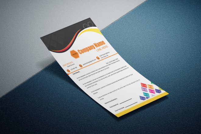 I will create professional letterhead design