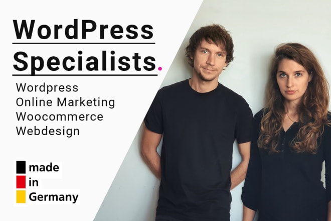 I will create professional wordpress website design or shop german