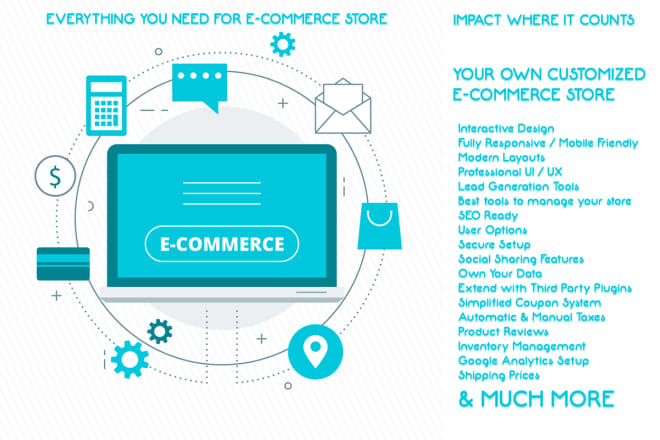 I will create responsive online e commerce website