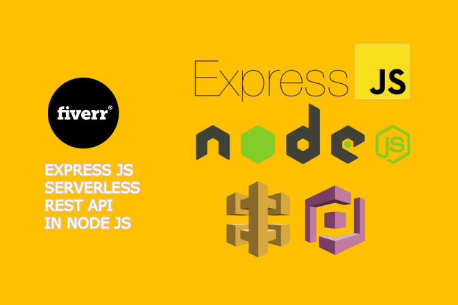I will create serverless express rest API using aws apigateway