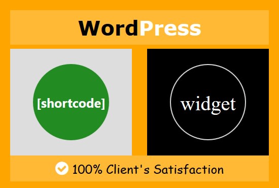 I will create wordpress shortcode or widget with custom plugin