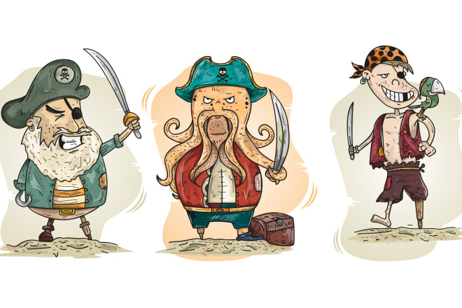 I will create your customized doodle characters with great detail