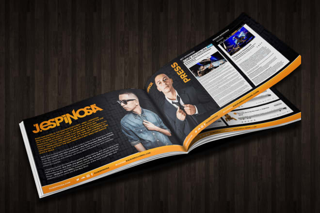 I will create your epk press kit in pdf