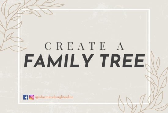 I will create your genetic family tree