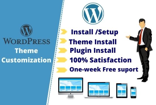 I will customize wordpress and any wordpress theme responsive