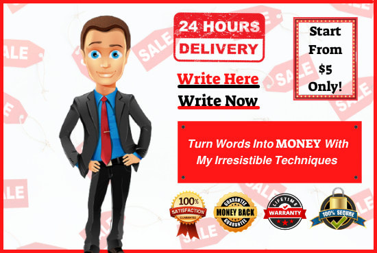 I will deliver killer copywriting that sells in 24 hours