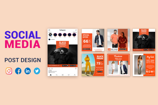 I will design 30 high quality instagram posts, ads, canva templates