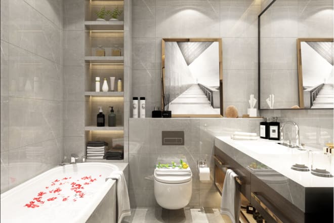I will design 3d interior and exterior with sketchup, 3d max, vray