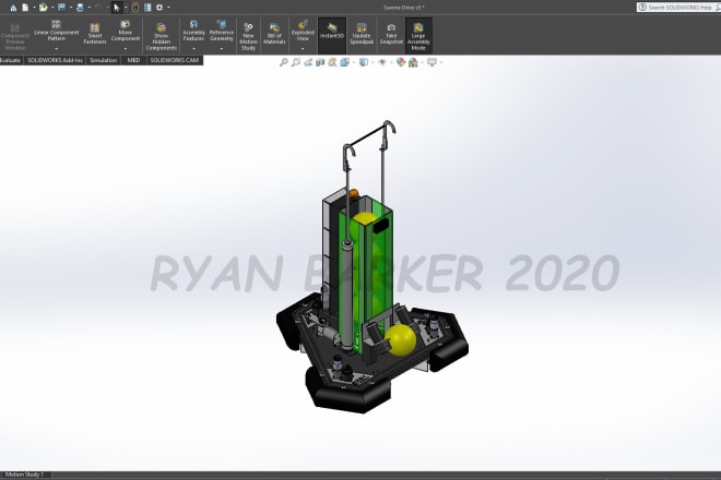 I will design 3d models using solidworks