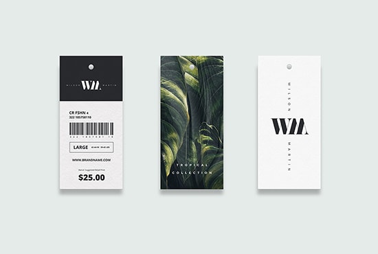 I will design a brand label, clothing tag, size label