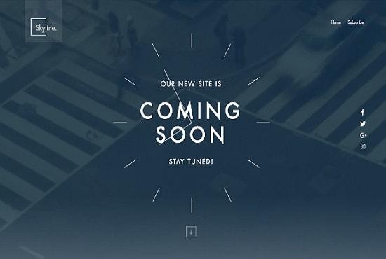 I will design a coming soon page for your upcoming website